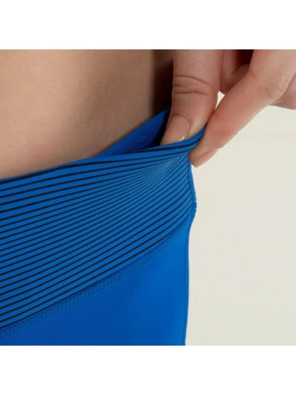 Lululemon Speed Tight *Brushed Interlock Baroque Blue / Mini Hyper Stripe Baroq